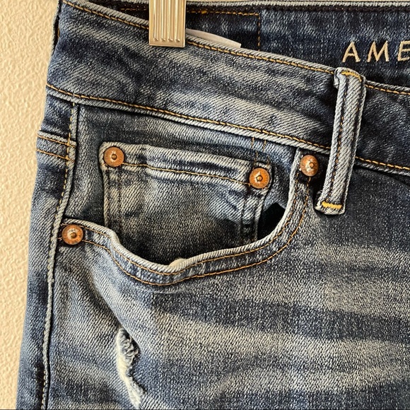 American Eagle Outfitters Slim Next Level Airflex Distressed Raw Hem-32 - Picture 4 of 14